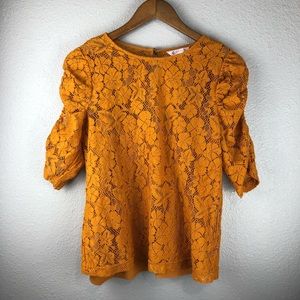 Lace Nanette Lepore Short Sleeve Top